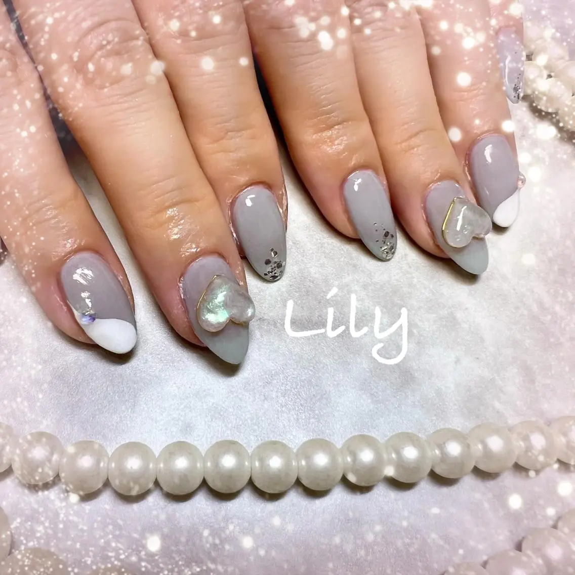 ネイル ハンドネイル Lily*nail 🌻Mii🌻のネイルデザイン