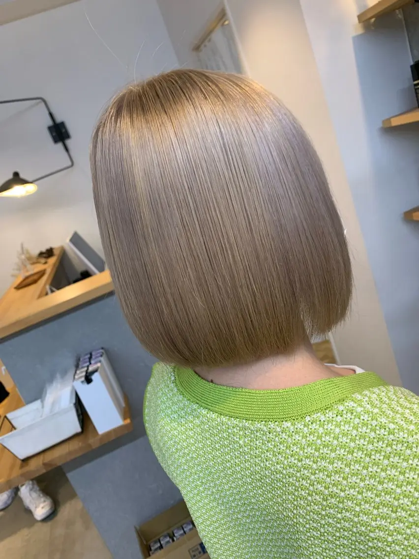 ショート カラー ヘアカラー トリートメント 天野 開のヘアスタイル