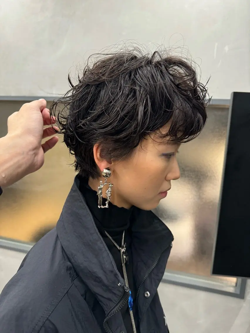 ショート パーマ ベリーショート ショートヘア カット パーマ トリートメント 前田ジュン /ショート/似合わせのヘアスタイル