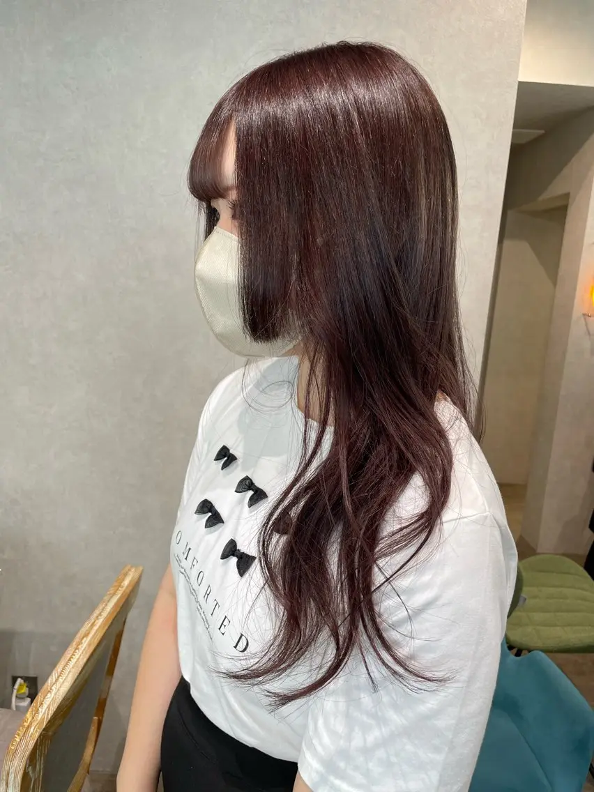 ロング カラー ブラウンカラー ヘアカラー ナチュラル透明感🌱 小山美樹子のヘアスタイル