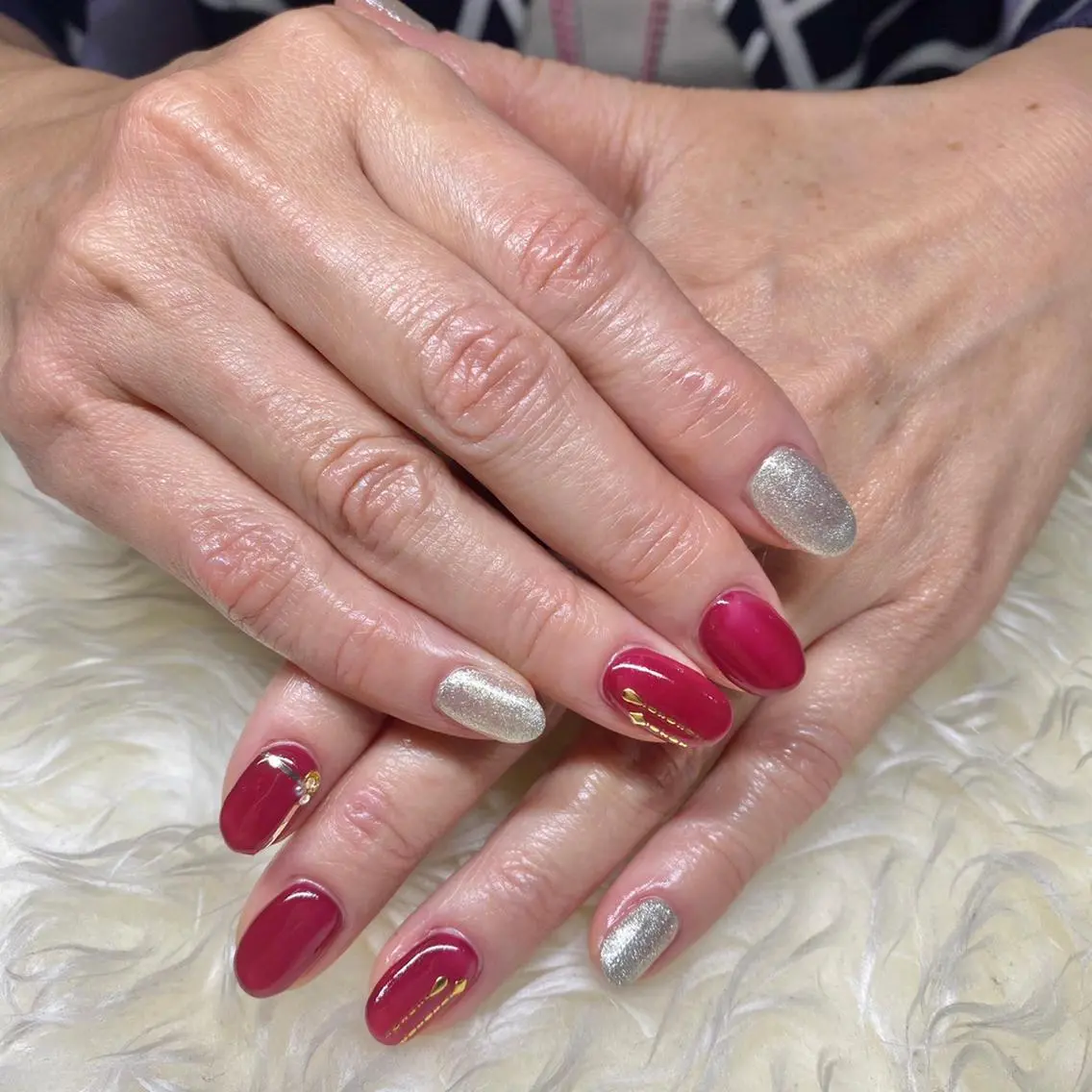 ネイル 冬ネイル クリスマス ハンドネイル Nail&eye Belire 新宿のネイルデザイン
