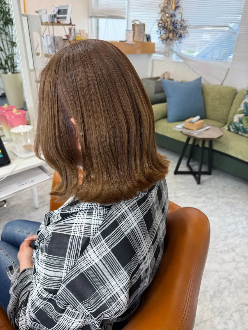 ミディアム ヘアカラー トリートメント MAEDA YUKIのヘアスタイル