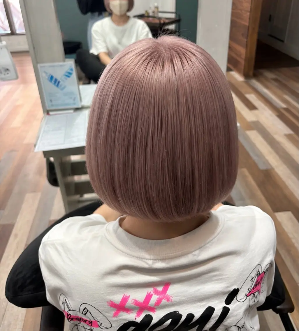 ショート ヘアカラー 艶髪カラー/🤍 Juma🎀✨のヘアスタイル