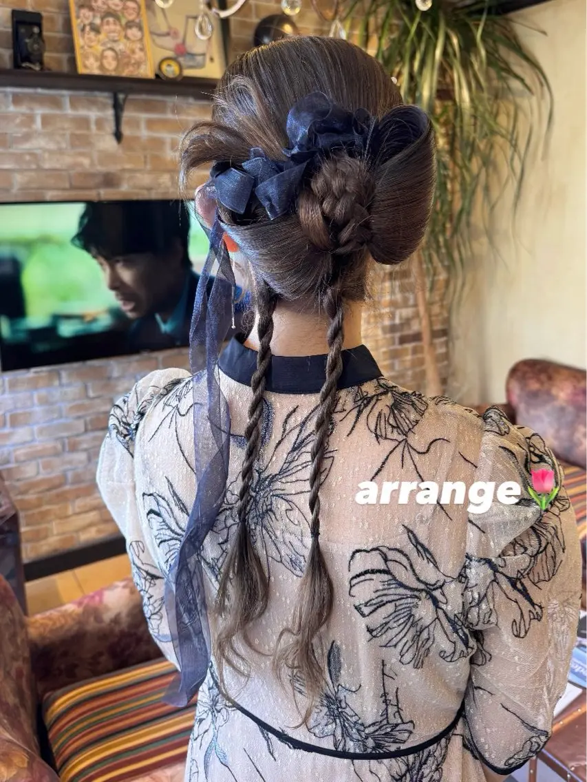ロング ヘアアレンジ ヘアセット Lyhair🦊🎀 AKIのヘアスタイル