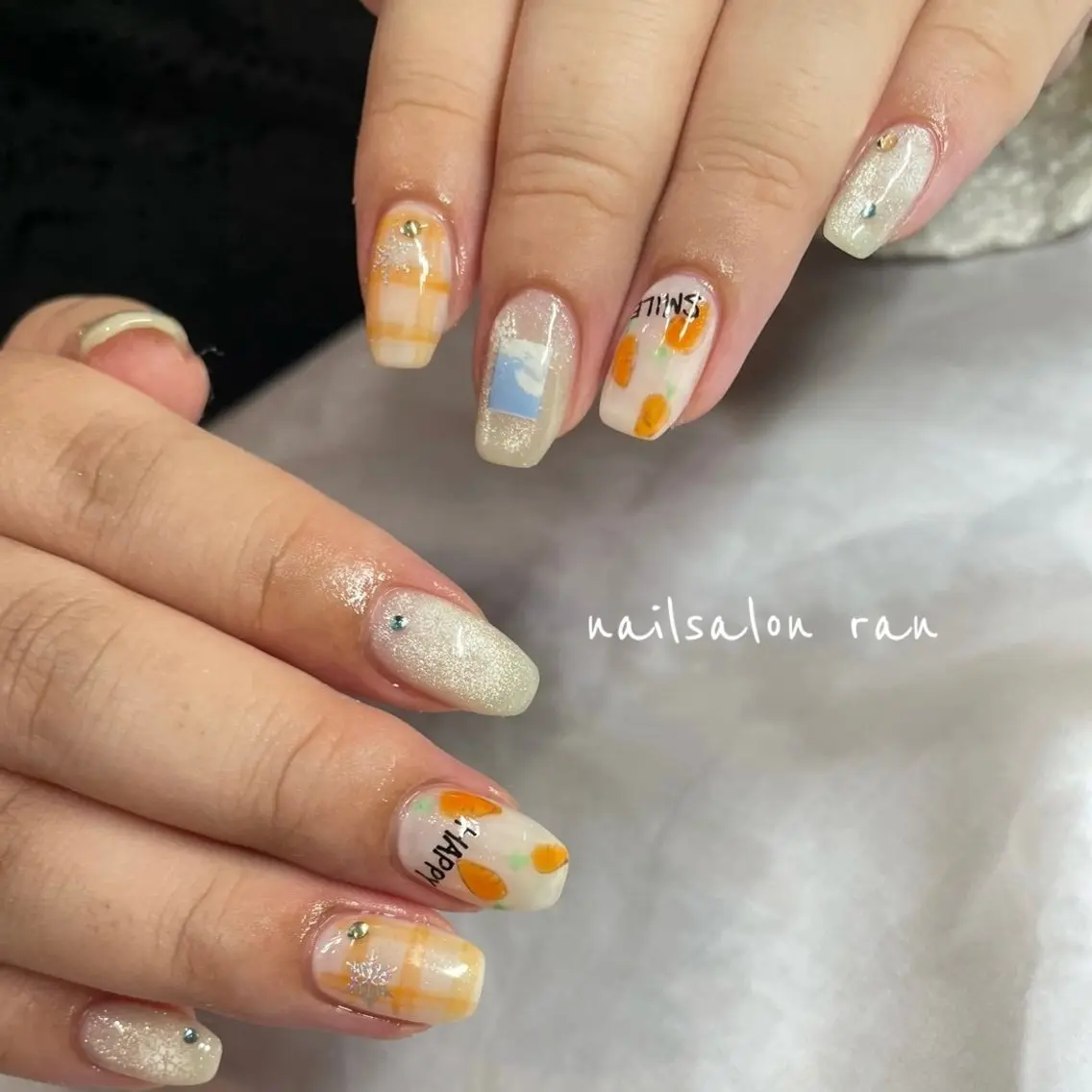 ネイル ハンドネイル ハンドケア nailsalon ranのネイルデザイン