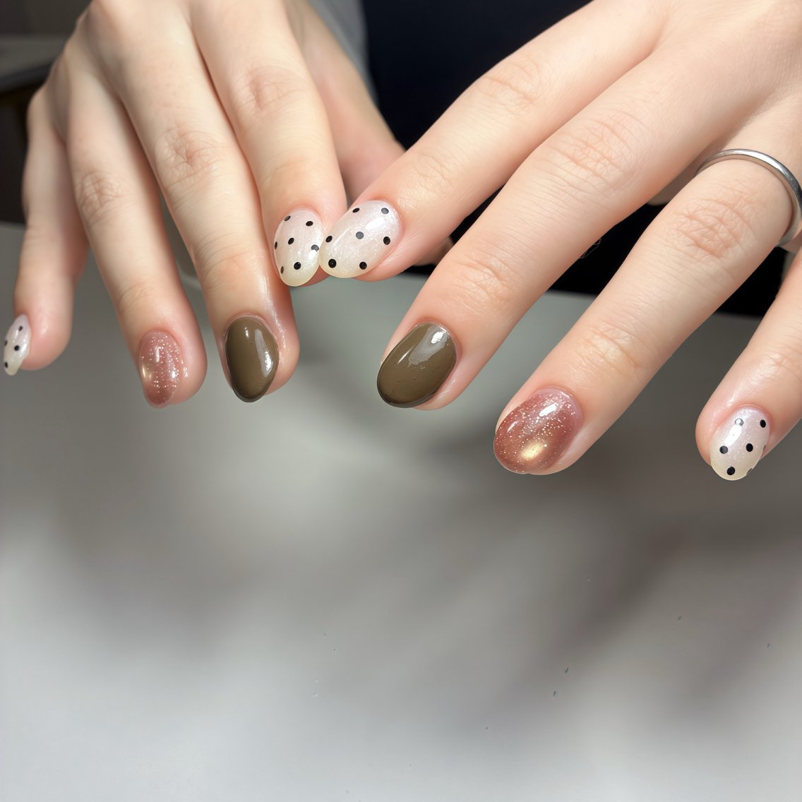 ネイル フットネイル ジェルネイル マグネットネイル ニュアンスネイル オフィスネイル ハンドネイル nail salon anoneのネイルデザイン