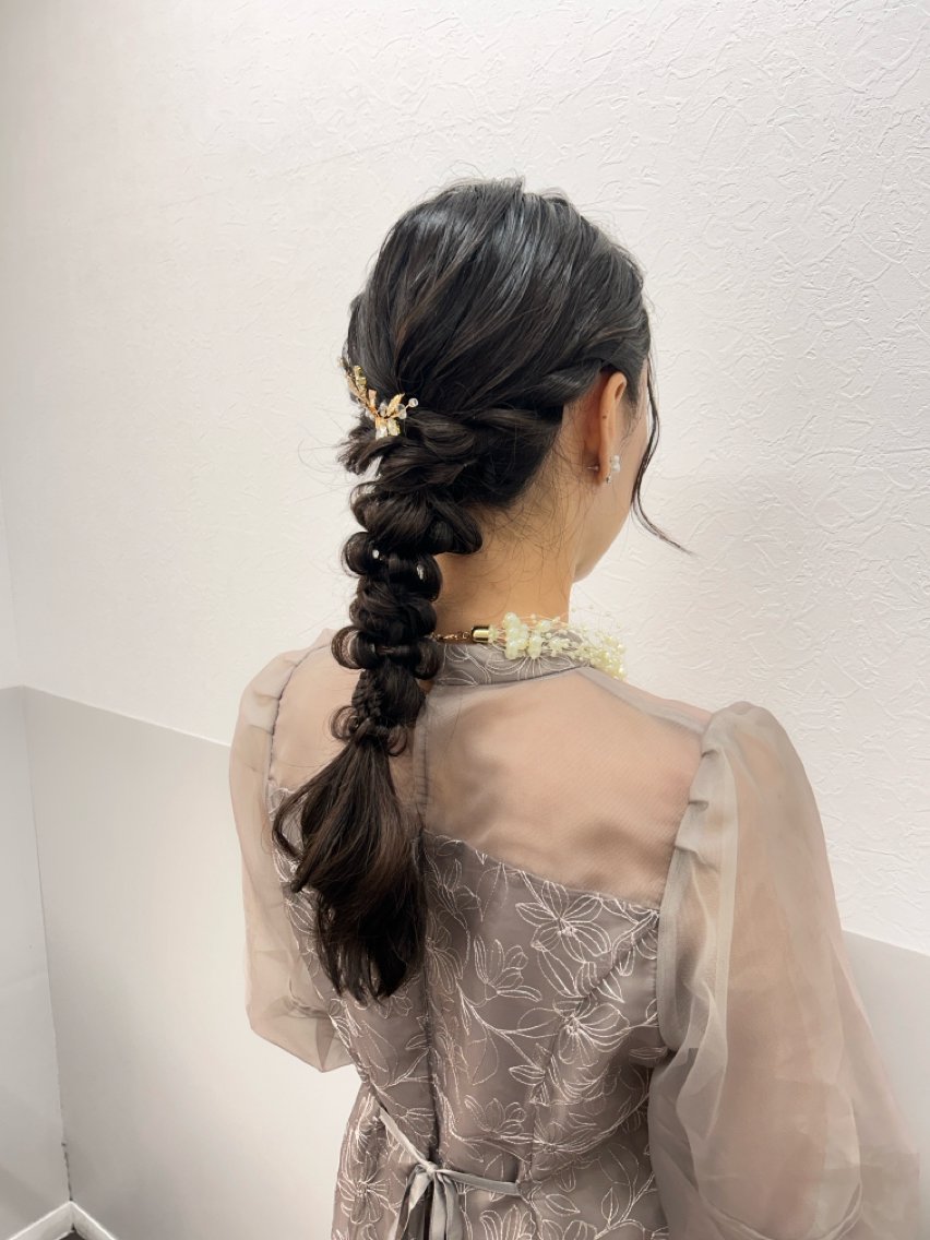 ロング ヘアアレンジ ヘアセット 薄田 珠美のヘアスタイル