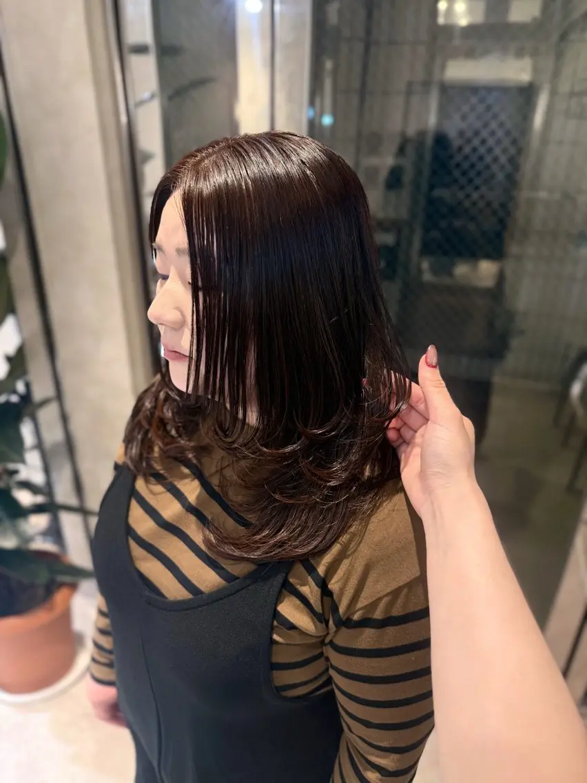 ロング カラー ロング カット ヘアカラー ᴍᴏᴇ ‎ 〈 en. 〉のヘアスタイル