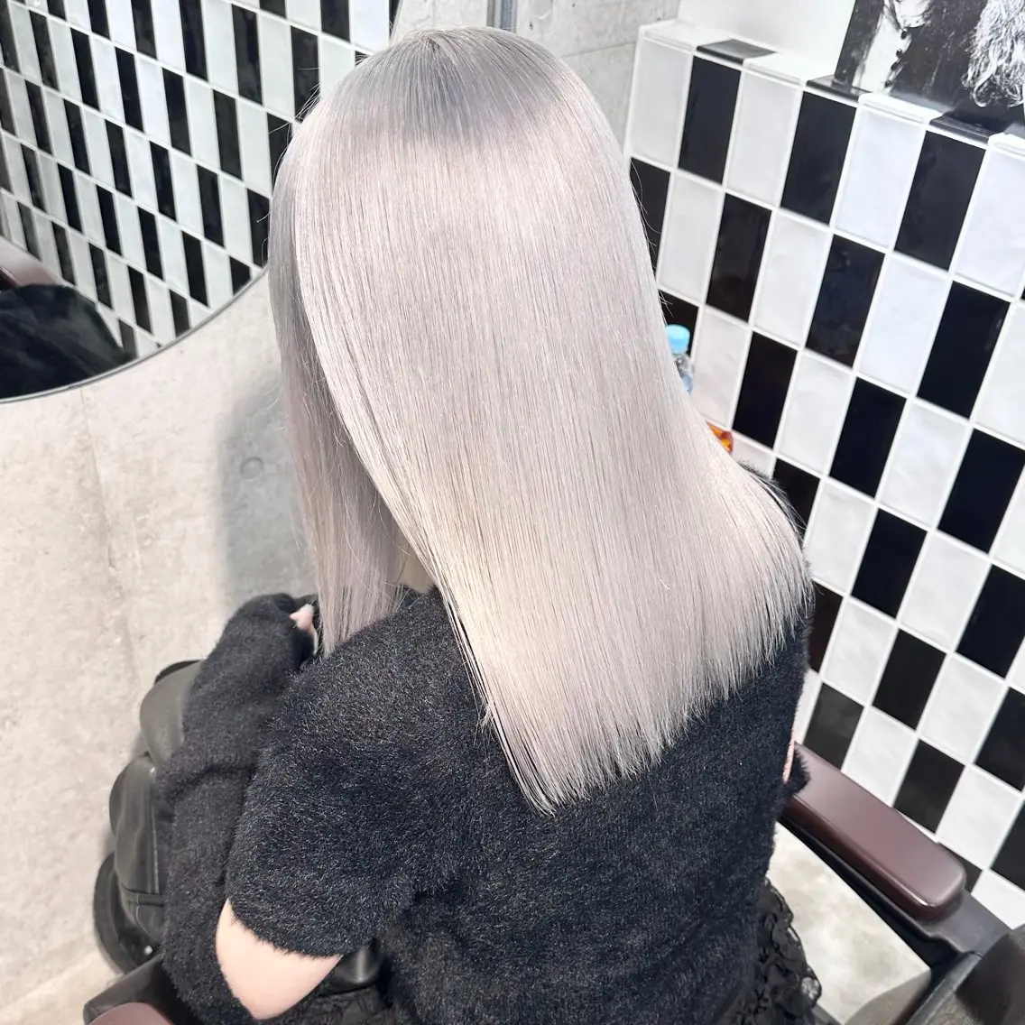 ミディアム カラー ヘアアレンジ カット ヘアカラー トリートメント TAKUMAブリーチ /デザインカラーのヘアスタイル