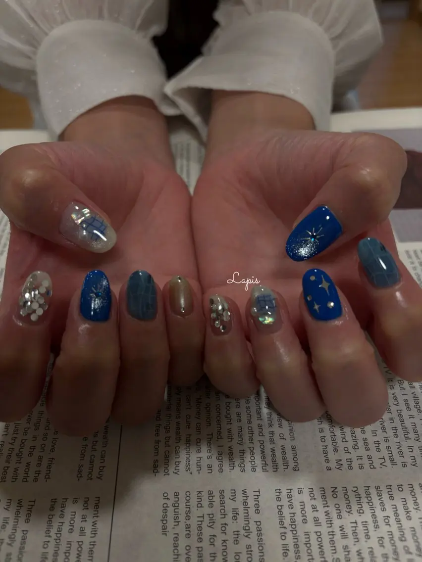 ネイル ハンドネイル Lapis *のネイルデザイン