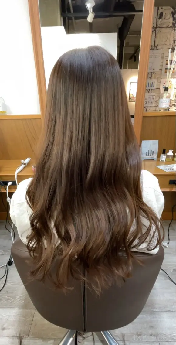 ロング カラー ヘアカラー トリートメント れい|髪質改善| カラー|高槻|大阪のヘアスタイル