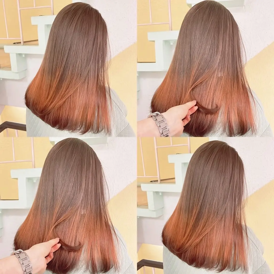 カラー デザインカラー ヘアカラー トリートメント 渋谷:インナーカラー ／🍒エリカ🍒のヘアスタイル
