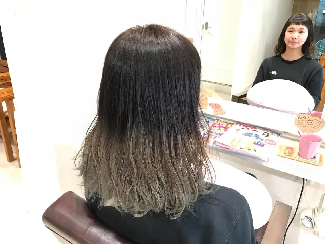 ミディアム カラー グラデーションカラー メンズ指名多数!! 田島史也のヘアスタイル