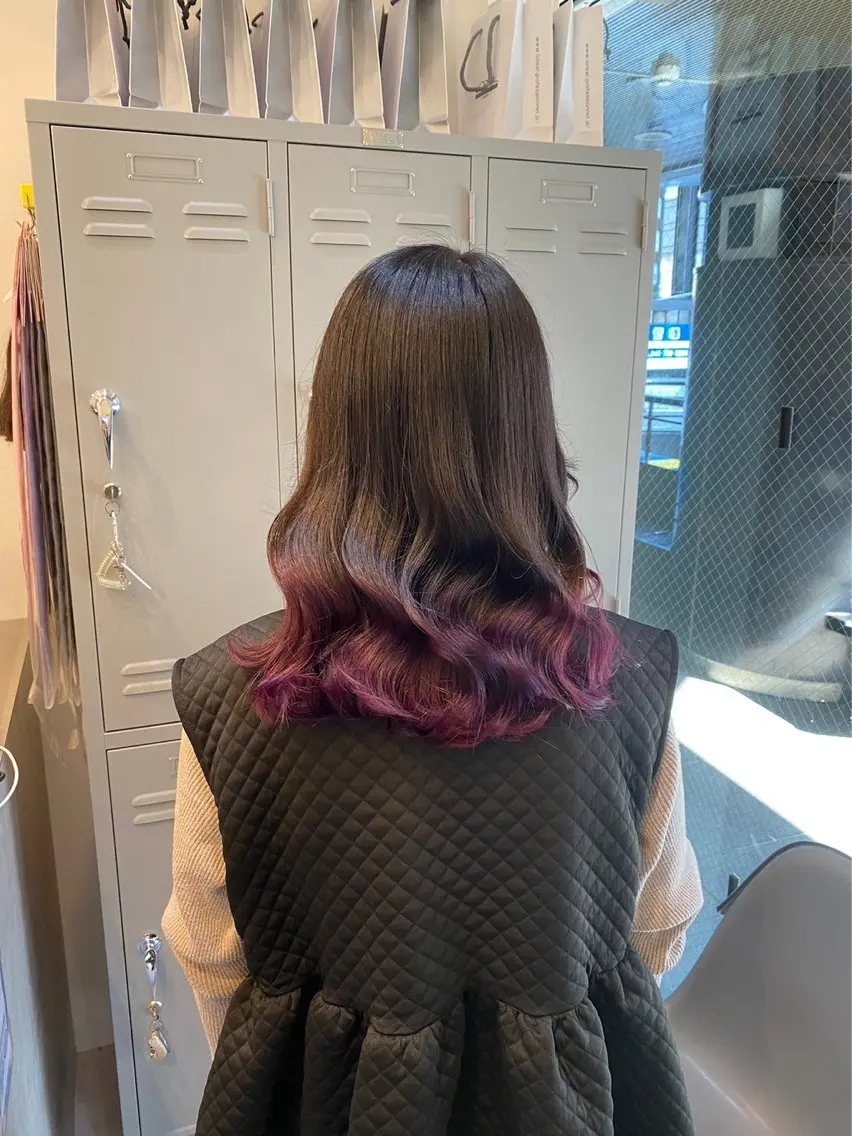 ロング カラー ヘアカラー 🩵レイヤー✖︎ 髪質改善🩵リョウヤのヘアスタイル
