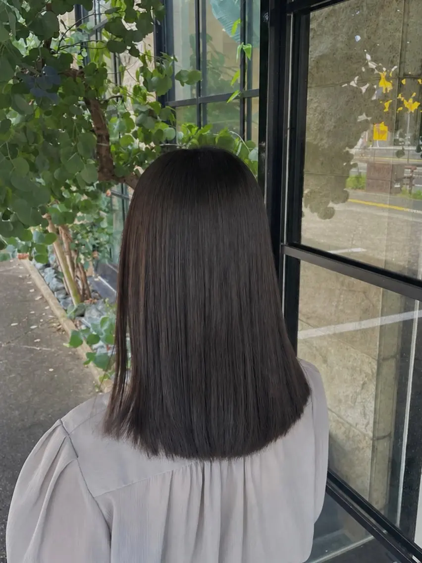 【✨人気No. 1✨】朝のアイロン時間を短縮⭕️美髪ストレート&カット💇‍♀️の写真