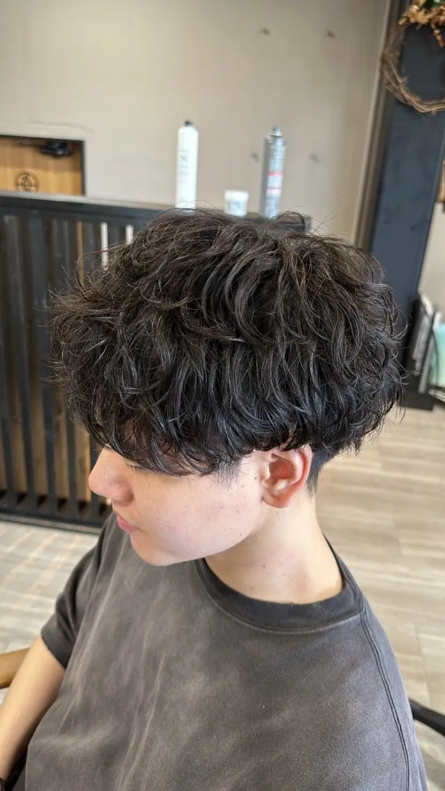 パーマ メンズ メンズパーマ arika オケシ　リョウダイのヘアスタイル