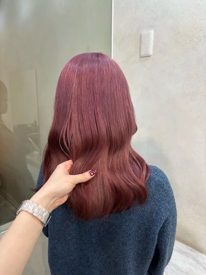 セミロング カラー ヘアカラー 杉田 涼のヘアスタイル