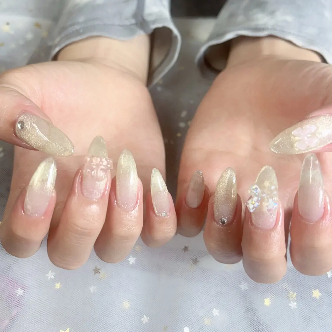 ネイル チークネイル 桜ネイル フットネイル ジェルネイル ハロウィン ハンドネイル XIINH NAIL SALONのネイルデザイン