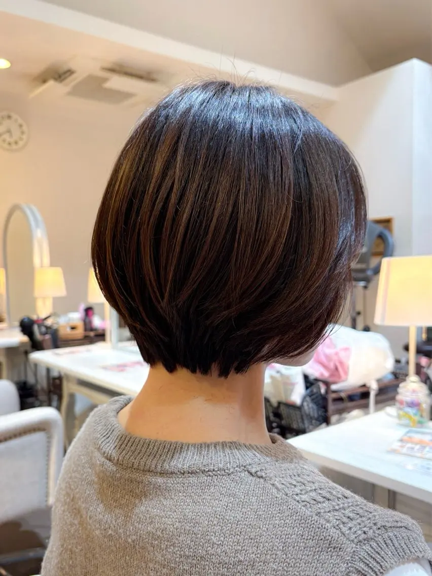 ショート 丸みショート ショートヘア 石平 暖のヘアスタイル