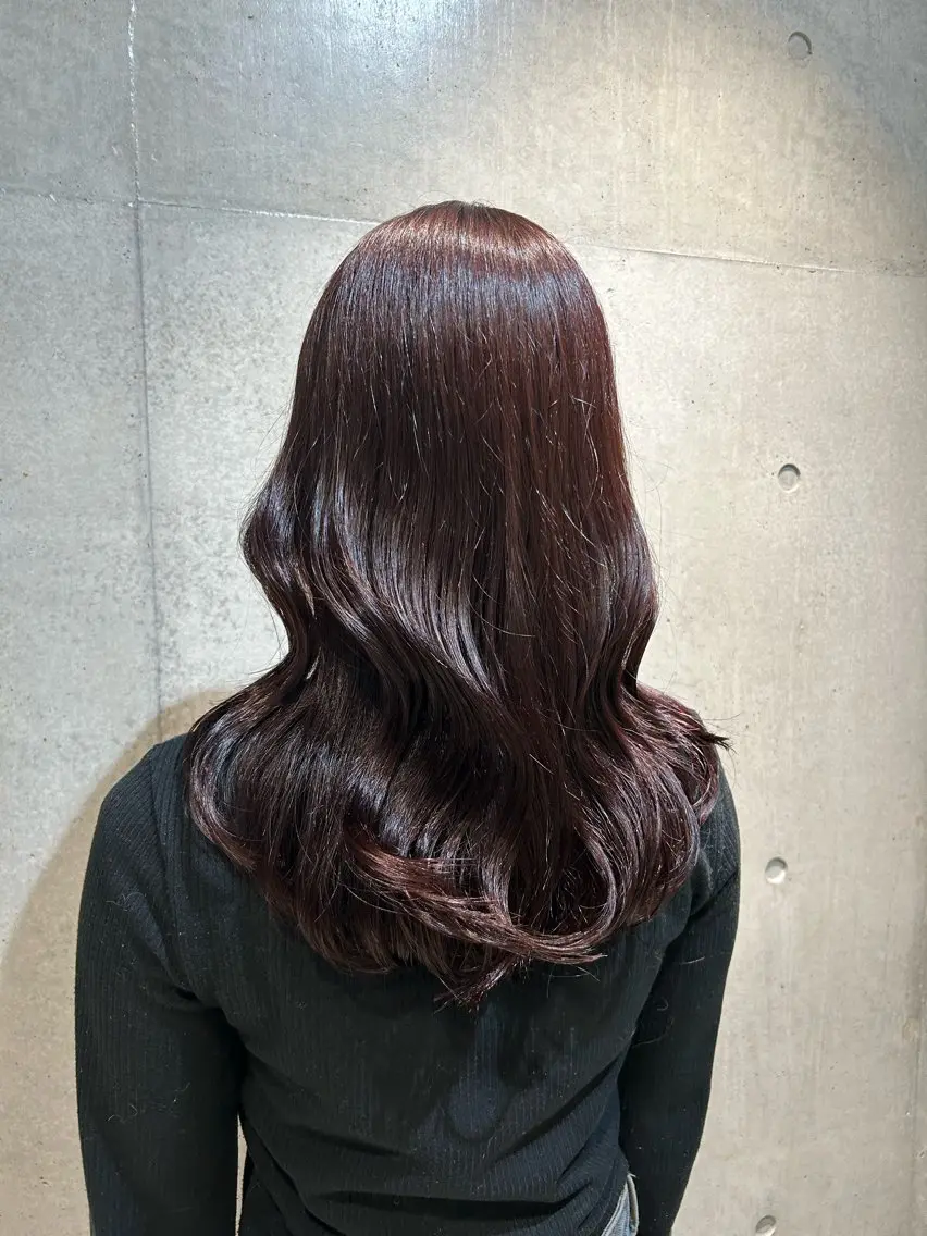 ロング カラー ヘアアレンジ カット ヘアカラー トリートメント ボブ艶モテカラー🫧 カリンのヘアスタイル