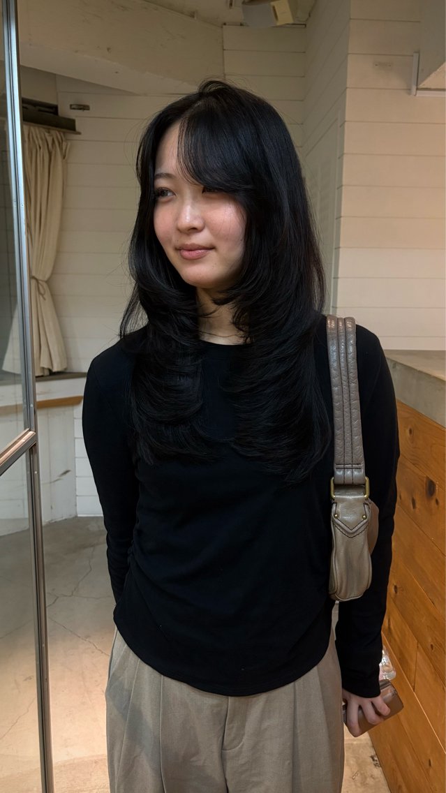 ロング カット キセキ/立川 /ラフ海外ガールのヘアスタイル