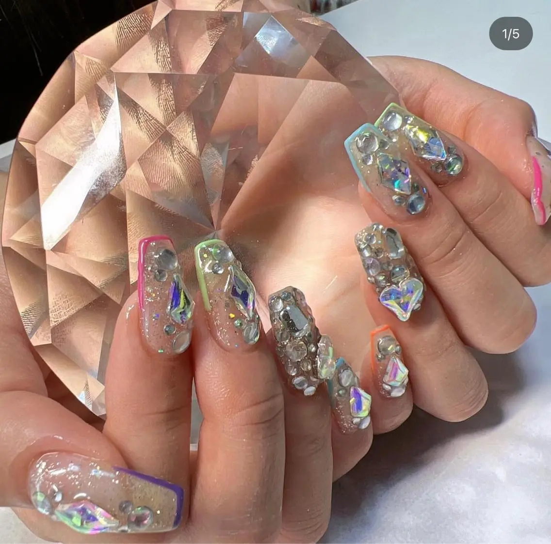 ネイル ストーンネイル coco nailのネイルデザイン
