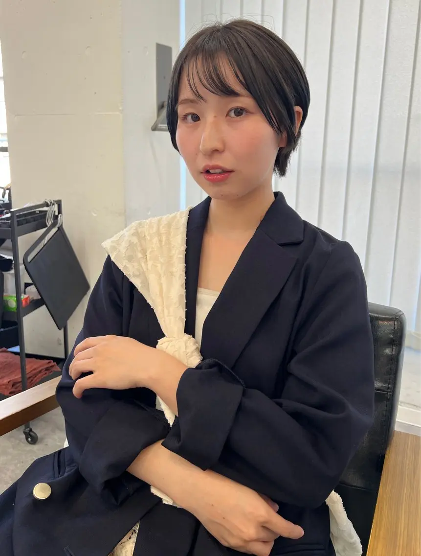 ショート カラー ショートヘア カット ヘッドスパ ショートカット/ 岡山駅前/KAZUのヘアスタイル