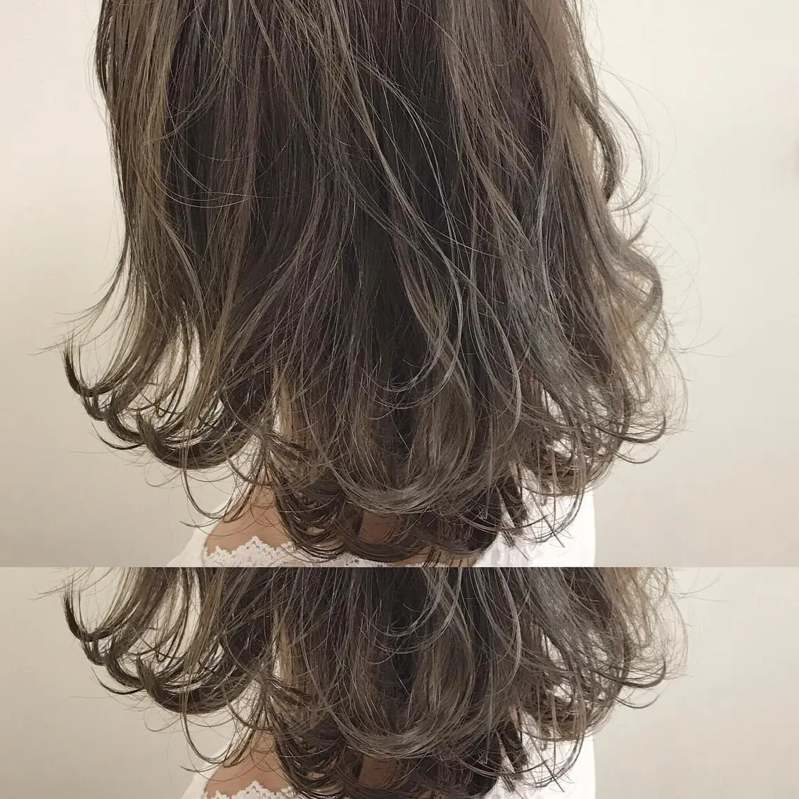 ミディアム カラー パーマ 外国人風カラー 外ハネヘア 髪質改善 Daisukiのヘアスタイル