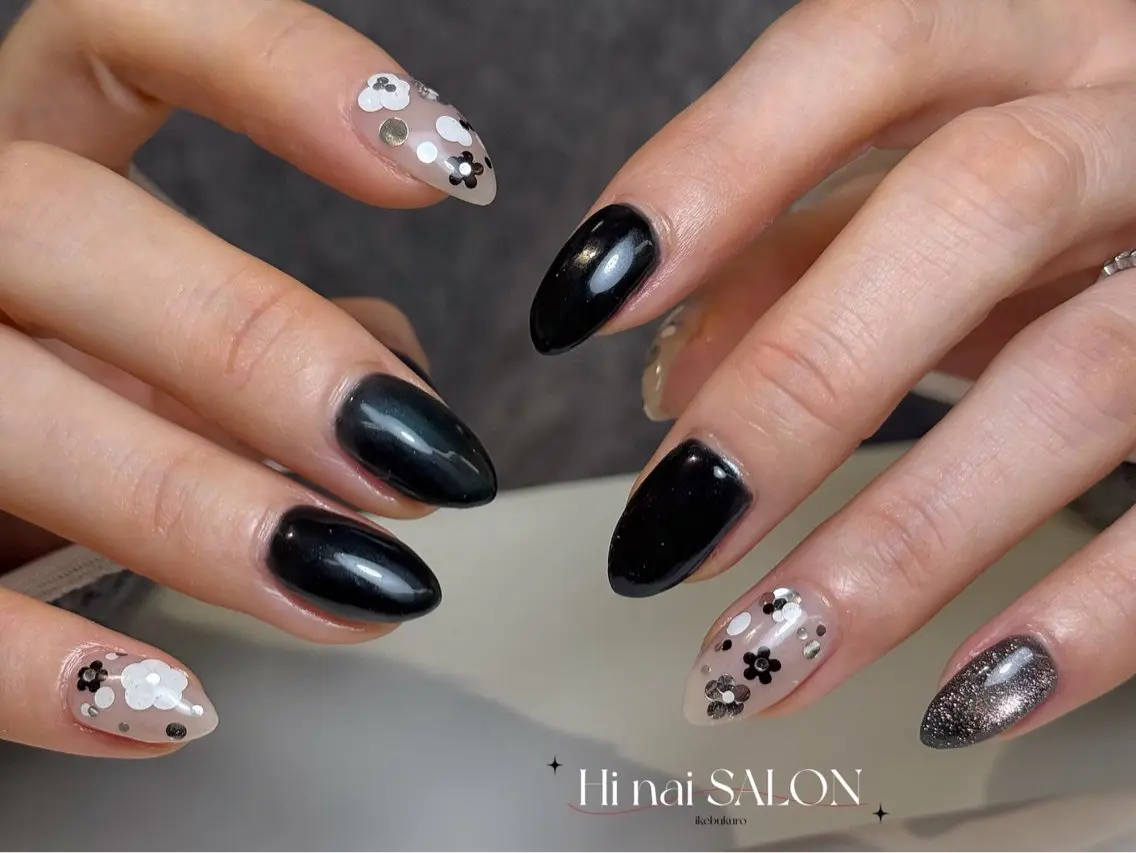 ネイル チークネイル フレンチネイル 韓国ネイル マグネットネイル 持ち込み LINEA.nail STUDIOのネイルデザイン
