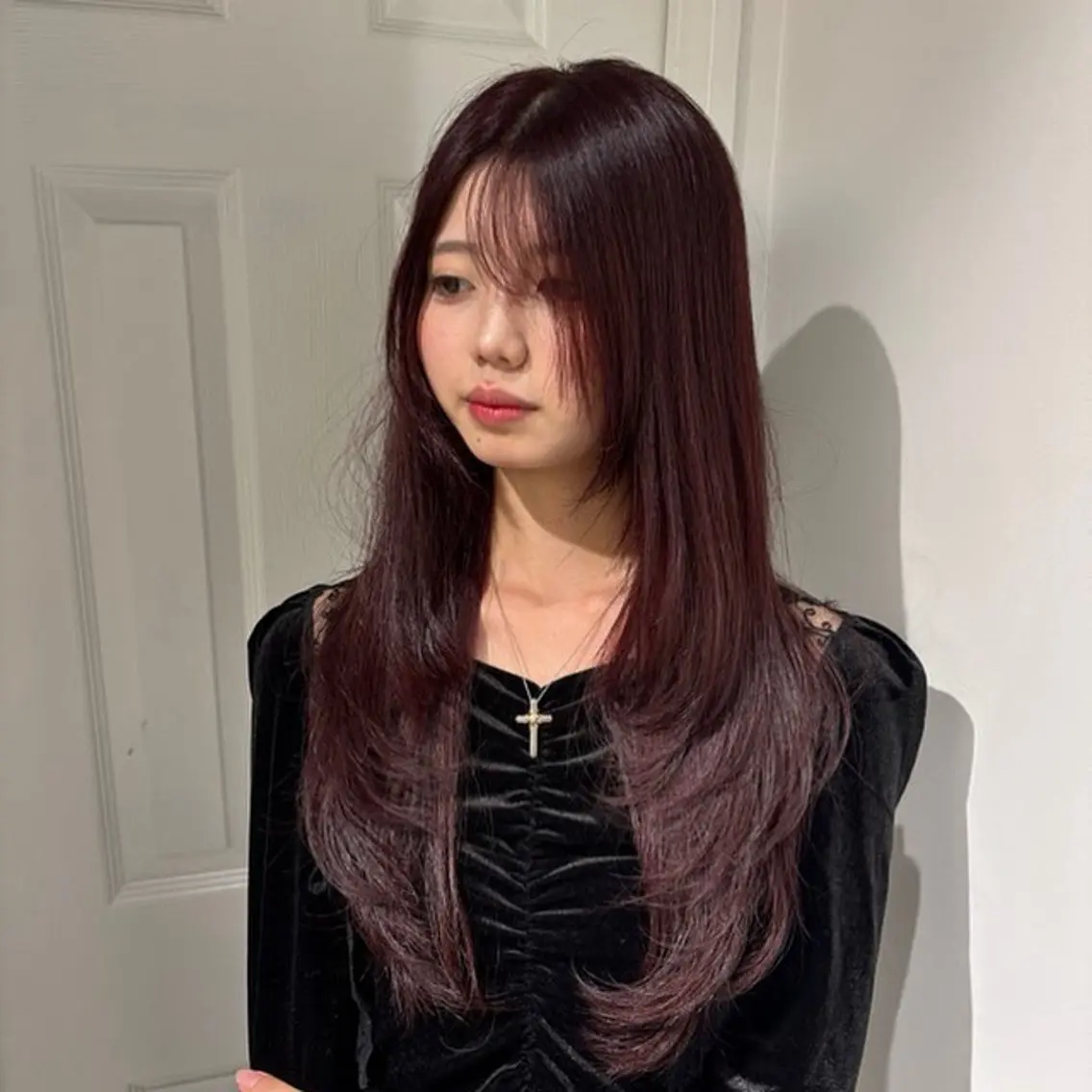 ロング カラー ブリーチ ケアブリーチ デザインカラー ダブルカラー イヤリングカラー 酸性ストレート /ハイトーン/つばさのヘアスタイル