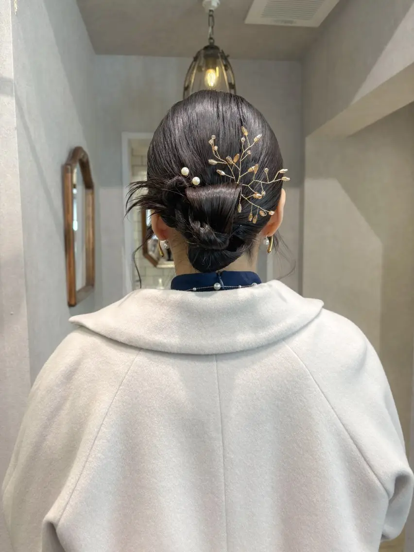 ミディアム ヘアセット 透明感モテスタイル 💞SHIORI💞のヘアスタイル