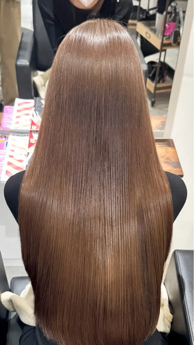 ロング カラー カット ヘアカラー トリートメント 髪質改善×縮毛矯正 特化サロン/森脇のヘアスタイル