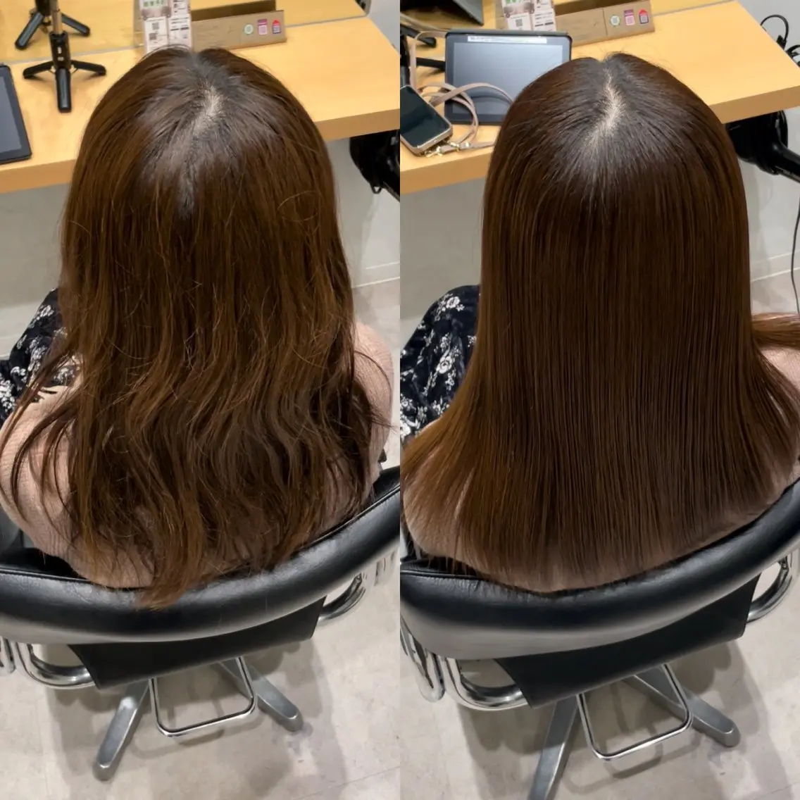 セミロング 髪質改善 トリートメント トリートメント ヘッドスパ 髪質改善ヘアケア 艶髪特化/上田のヘアスタイル