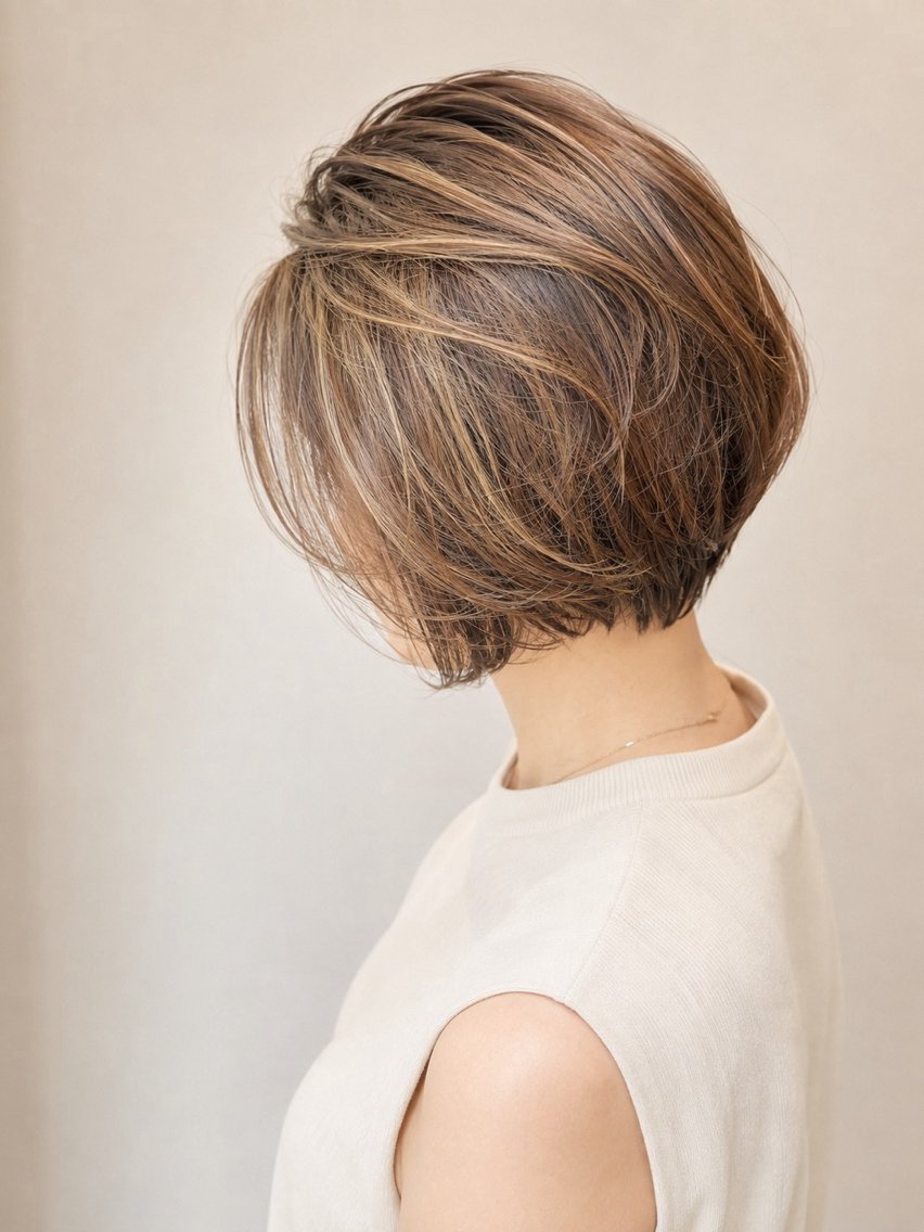 ショート カラー ヘアアレンジ カット ヘアカラー トリートメント ヘッドスパ ヘアセット 銀座/似合わせカット /髪質改善/油谷樹️のヘアスタイル