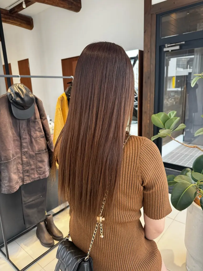 カット 縮毛矯正 kage Nanamiのヘアスタイル