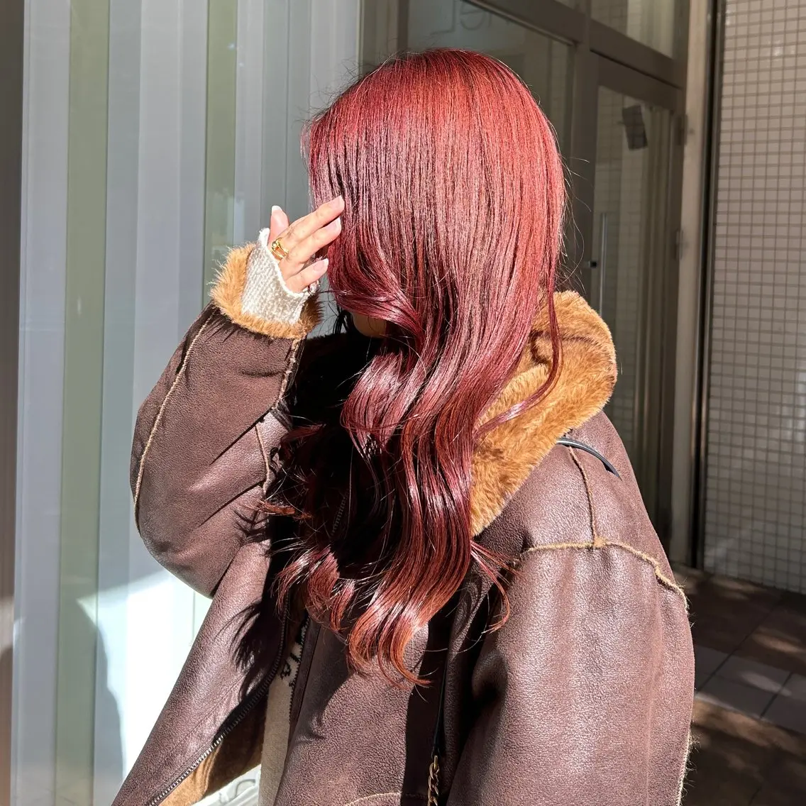 ロング カット ヘアカラー トリートメント MIDORI🎀 透明感/ベージュのヘアスタイル