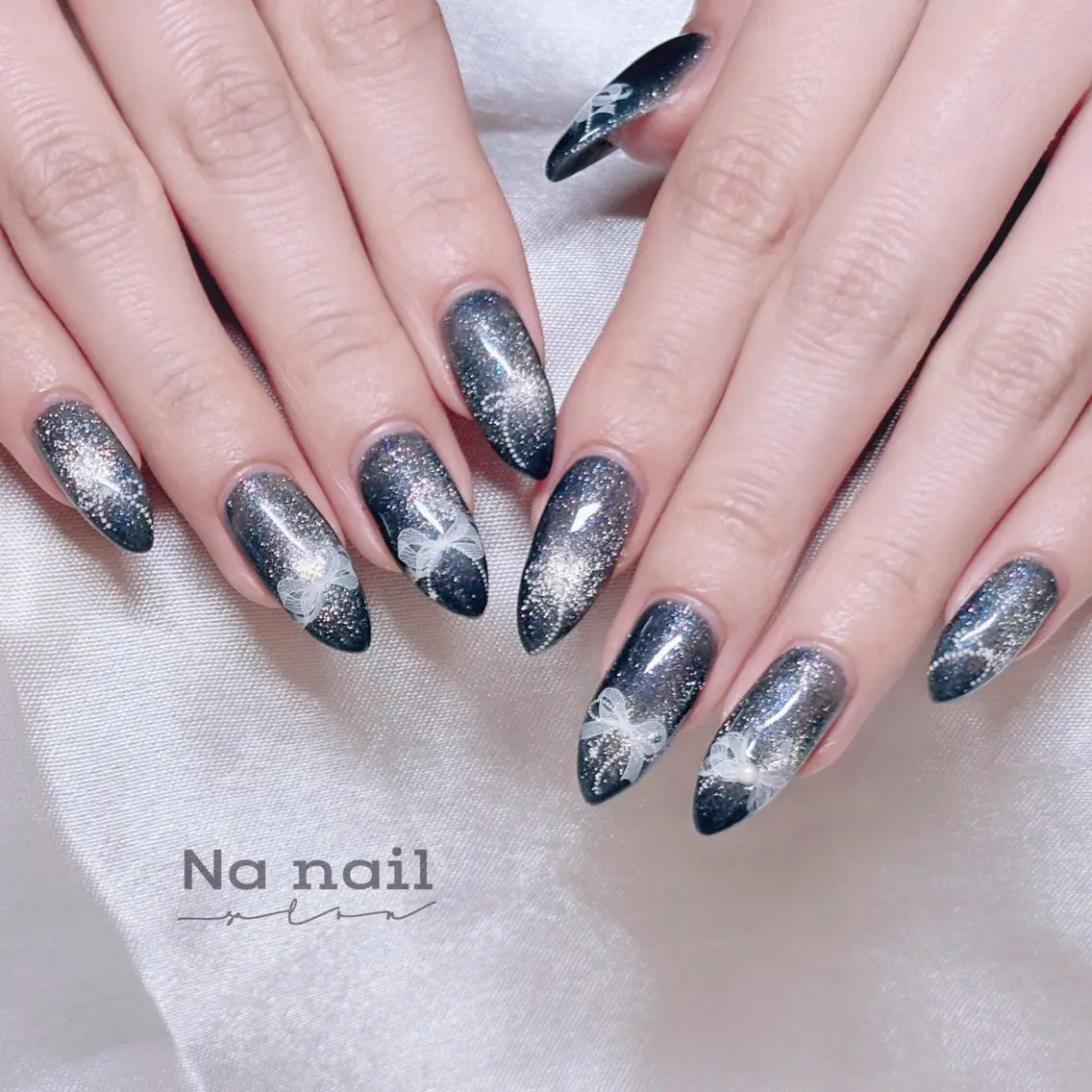 ネイル リボン ハンドネイル Anna nailのネイルデザイン