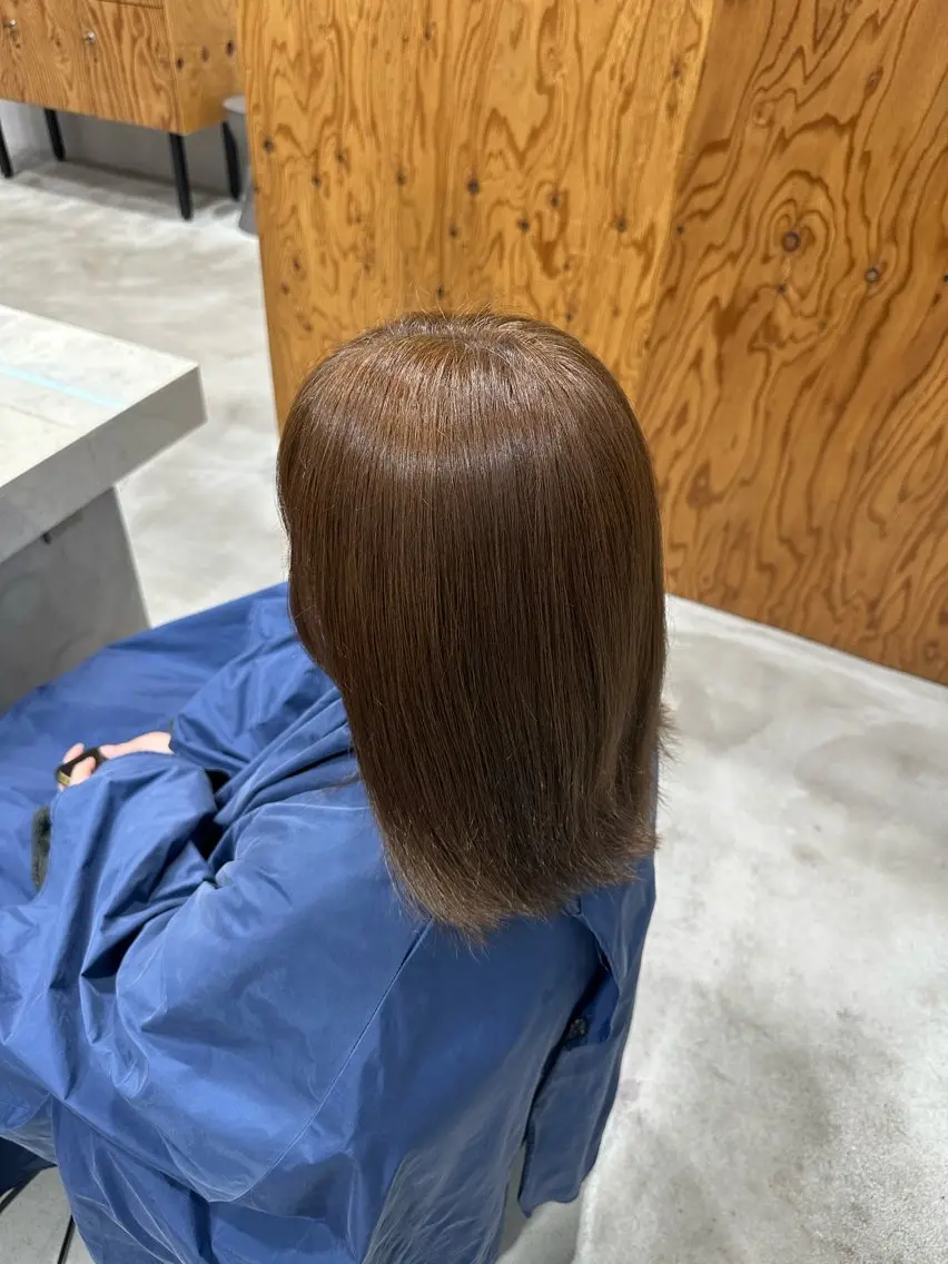 ミディアム カラー ブラウンカラー ヘアカラー 【U】 manakaのヘアスタイル