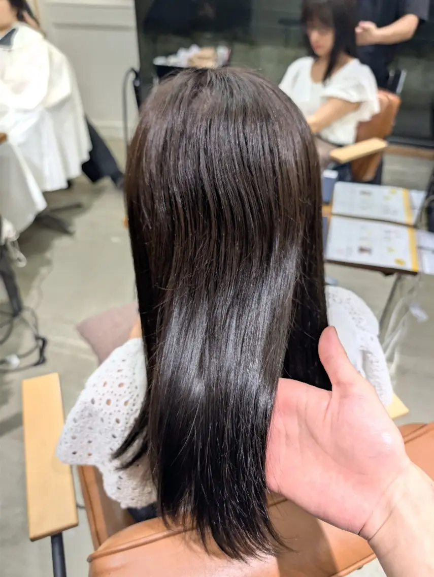 セミロング カラー ヘアカラー トリートメント カラー/銀座 /あおいのヘアスタイル