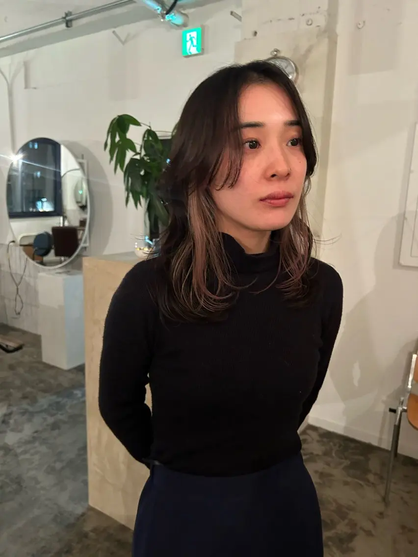 セミロング 原 瑞希のヘアスタイル