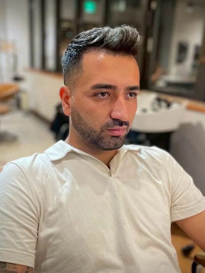 💇♂️刈り上げスタイル💇/広尾駅/南麻布/スキンフェードカット/海外ヘア/イケオジヘア/サイドパート/刈り上げ/の写真