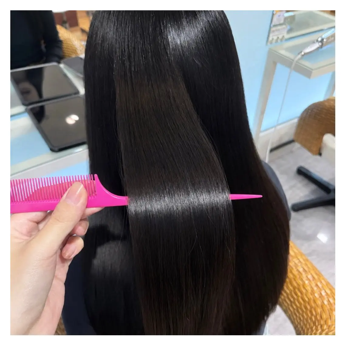 ロング カラー パーマ 髪質改善 トリートメント カット トリートメント 髪質改善♡ KUDOUのヘアスタイル