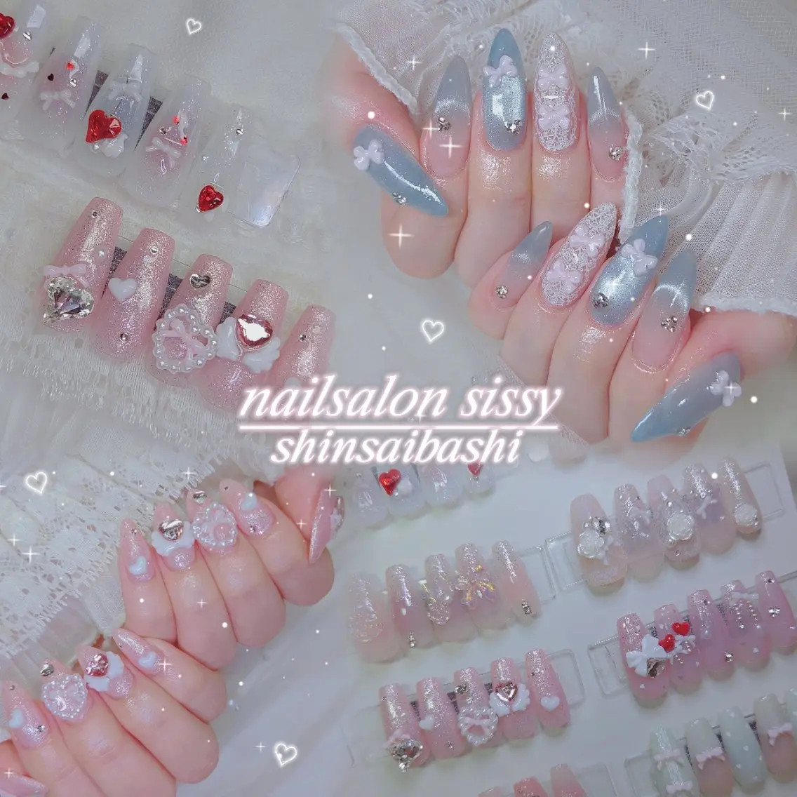 ネイル ガーリー ハンドネイル sissy hatsuneのネイルデザイン
