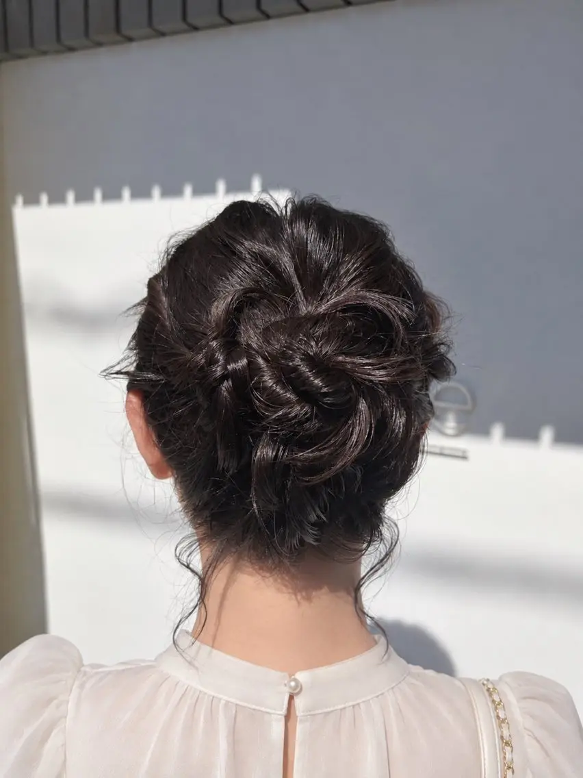 ショート ボブ ヘアセット 縮毛、アレンジモデル 募集/Riona🎀のヘアスタイル