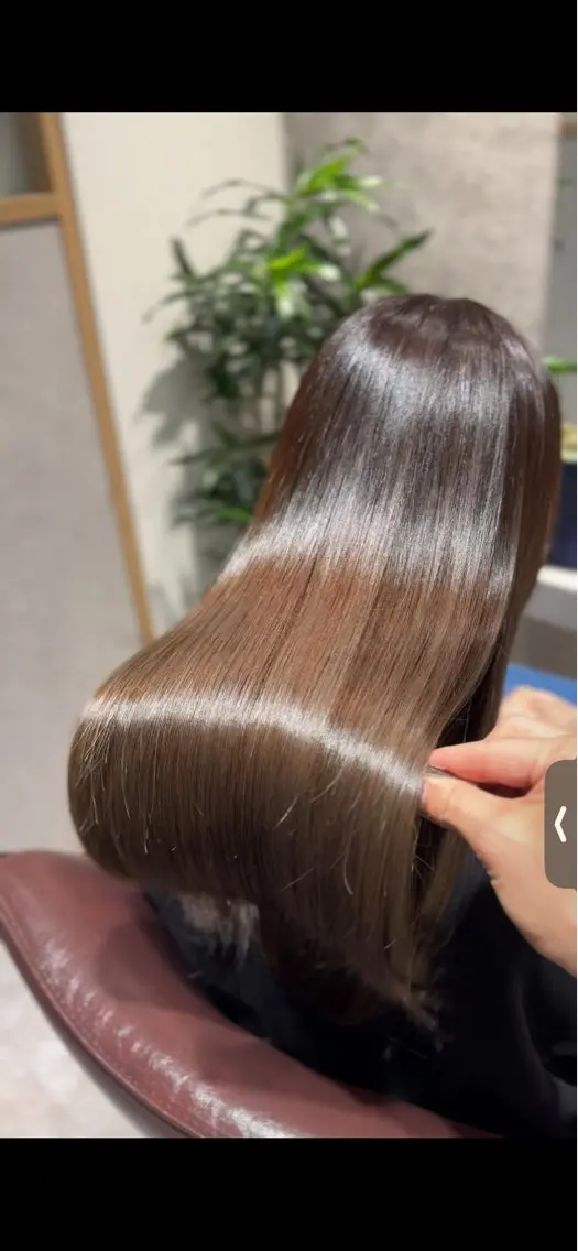 ロング カット ヘアカラー トリートメント 新宿🚉髪質改善専門 waTatoriのヘアスタイル