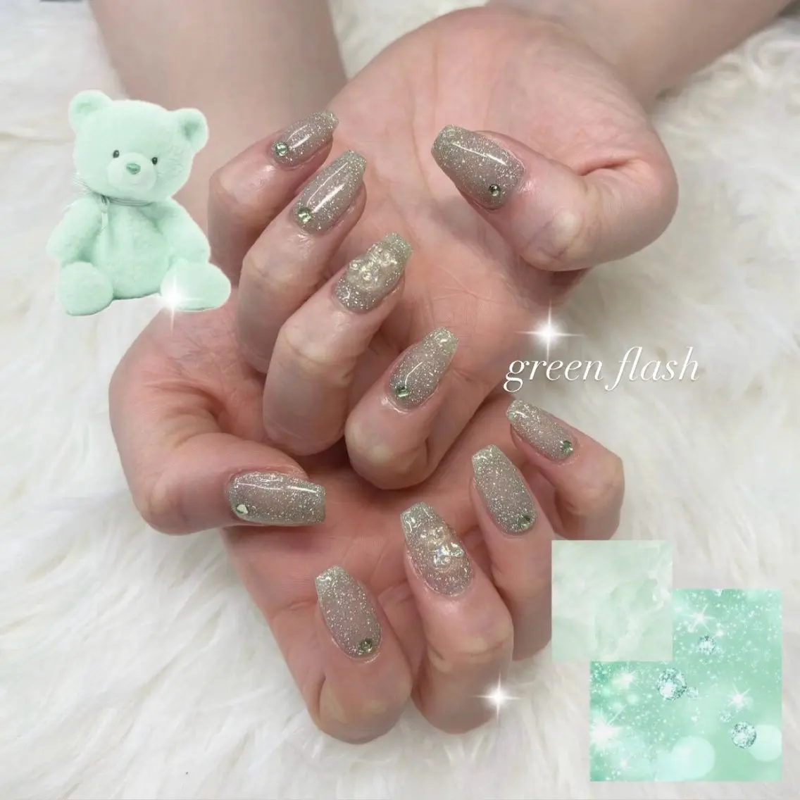 ネイル ハンドネイル cocoro 🖤 Bianca/練馬のネイルデザイン