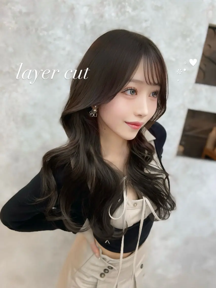 ロング カラー 🩵mai🩵 艶髪/レイヤーカットのヘアスタイル