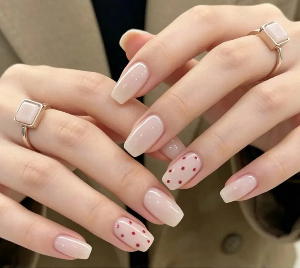 ネイル シンプルネイル 春ネイル ワンホンネイル Rainbow Nailのネイルデザイン