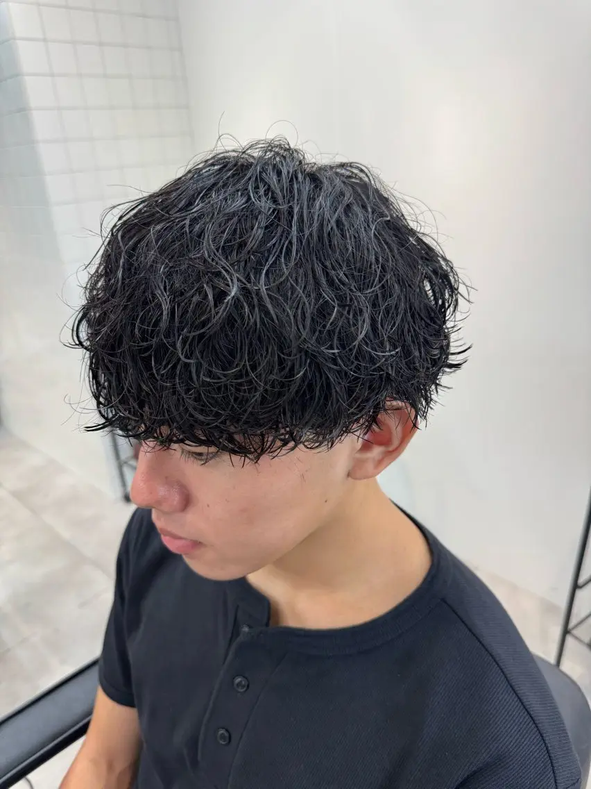 パーマ メンズ メンズパーマ 波巻きパーマ カット パーマ 大宮メンズ特化/パー マ職人/小川藍人のヘアスタイル