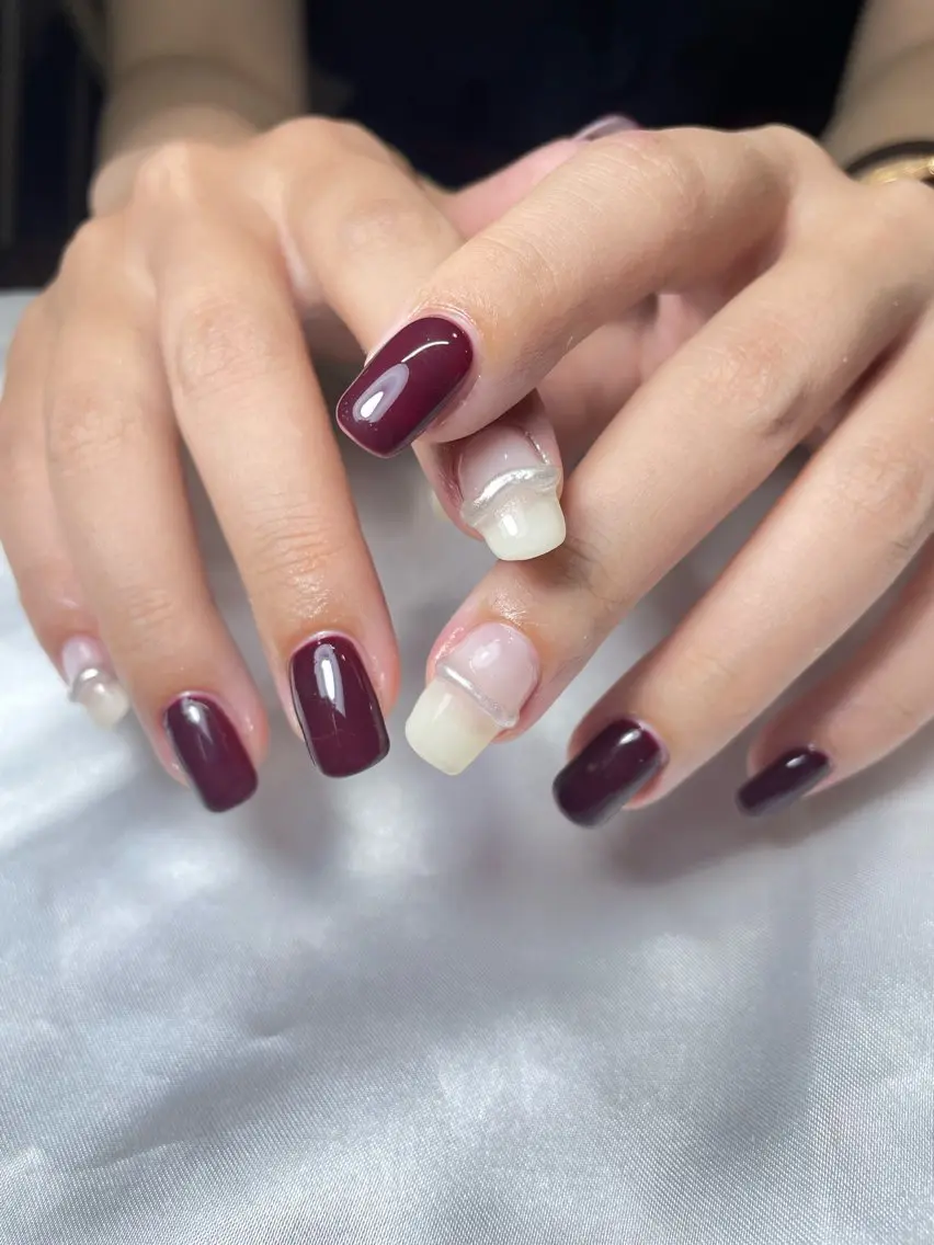 ネイル ボルドー WATANABE MAYUMIのネイルデザイン